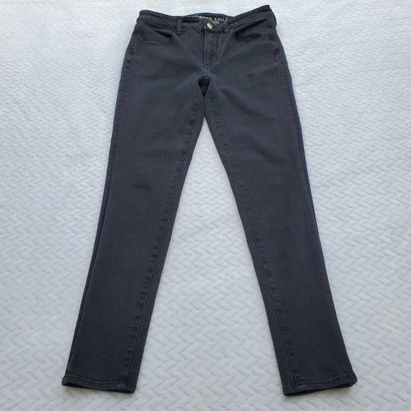 AEO 360° Super Stretch Hi-Rise Black Jegging Size 8 Regular - Picture 3 of 15